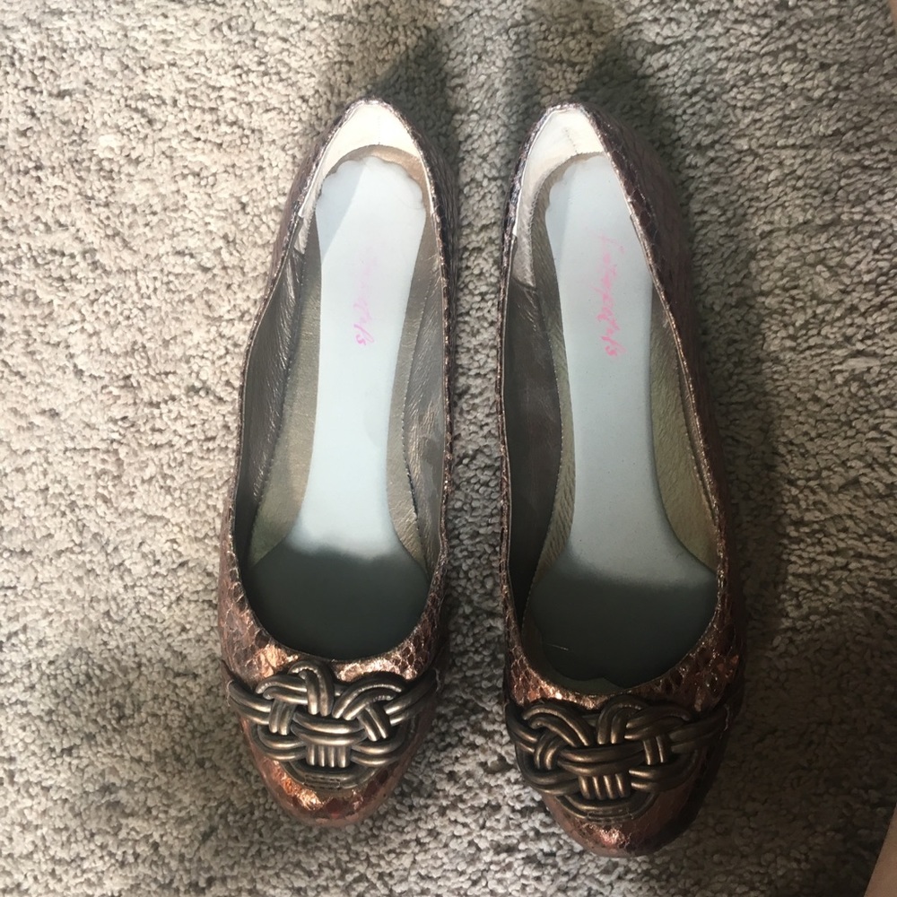 Metallic bronze flats - Picture 3 of 5